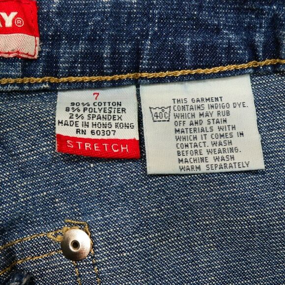 UNIONBAY Crop Jeans Size 7 Juniors Blue Denim Stretch Measures 27 x 23 - Picture 4 of 9